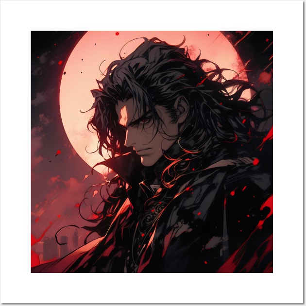 Hunters of the Dark: Explore the Supernatural World with Vampire Hunter D. Illustrations: Bloodlust Wall Art by insaneLEDP